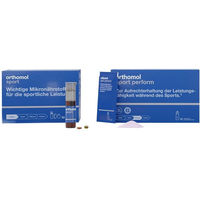Produktbild von Orthomol Sport und Orthomol Sport Perform Set mit Ampullen Orange für Sportler