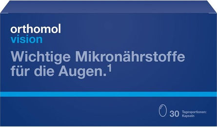 Orthomol Vision Kapseln mit Lutein, Zeaxanthin und Omega-3-Fettsäuren 30 Stück – Bild 1 von 3