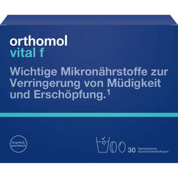 Orthomol Vital F Grapefruit Kombinationspräparat Pulver für Frauen 30 Stück – Bild 1 von 1