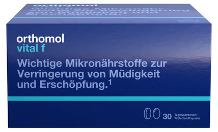 Orthomol Vital f Mikronährstoffe für Frauen mit B-Vitaminen, Omega-3-Fettsäuren und Magnesium, 30 Kapseln – Bild 1 von 9