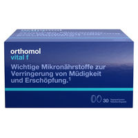 Produktbild von Orthomol Vital f Mikronährstoffe für Frauen mit B-Vitaminen, Omega-3-Fettsäuren und Magnesium, 30 Kapseln