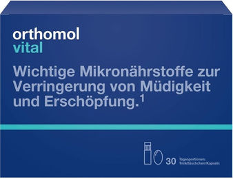 Orthomol Vital Kombipack mit Trinkfläschchen und Kapseln 30 Stück – Bild 1 von 2