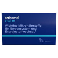 Produktbild von Orthomol Vital m für Männer mit B-Vitaminen, Omega-3-Fettsäuren und Magnesium in Trinkampullen, 7 Tagesportionen