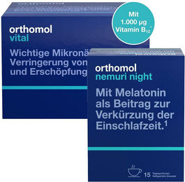 Orthomol Vital und Orthomol Nemuri Night Set mit Ampullen 45 Stück – Bild 1 von 1