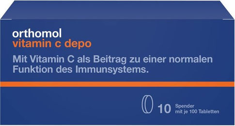 Orthomol Vitamin C Depo Tabletten mit Ascorbinsäure glutenfrei und laktosefrei 100 Stück – Bild 1 von 3