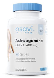 Osavi Ashwagandha Extra 400 mg mit Vitamin B12, vegane Kapseln, 120 Stück – Bild 1 von 2