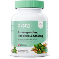 Produktbild von Osavi Ashwagandha mit Rhodiola und Ginseng vegane Kapseln 60 Stück