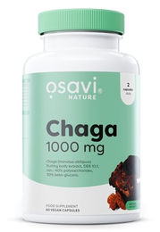 Osavi Chaga Kapseln mit 1000 mg Chaga-Fruchtkörper-Extrakt, 60 vegane Kapseln, hochdosiert und ohne Zusatzstoffe – Bild 1 von 1