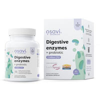 Produktbild von Osavi Verdauungsenzyme + Probiotikum mit DigeZyme und LactoSpore, 60 vegane Kapseln, Komplex mit 7 Enzymen inkl. Papain und Bromelain, glutenfrei und laktosefrei