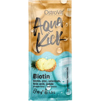 Produktbild von OstroVit Aqua Kick Advanced Hydration Pulver mit Biotin-Komplex, Zink und Selen Geschmack Ananas
