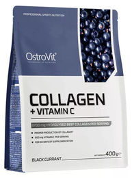 OstroVit Collagen mit Vitamin C Pulver 400g Johannisbeere – Bild 1 von 2