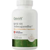 Produktbild von OstroVit KSM-66 Ashwagandha Wurzelextrakt Vegan 120 Kapseln
