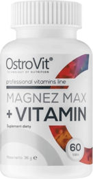 OstroVit Magnesium Max + Vitamin Komplex Tabletten für Sportler 60 Stück – Bild 1 von 1