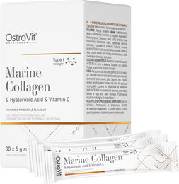 OstroVit Marine Collagen mit Hyaluronsäure und Vitamin C Pulver Mango Ananas 30 x 5 g – Bild 1 von 1