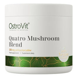 OstroVit Quatro Mushroom Blend Pulver mit Reishi, Cordyceps, Chaga und Löwenmähne, vegan und ohne Zusatzstoffe, 100 g – Bild 1 von 1