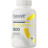 Produktbild von OstroVit Vitamin C 500 mit Ascorbinsäure 90 Tabletten für Sportler