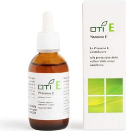 OTI E Vitamin E Nahrungsergänzungsmittel in Tropfenform mit Zitronenaroma, vegan und glutenfrei, 50 ml – Bild 1 von 1