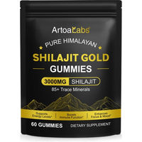 Produktbild von P-beauty Shilajit Himalayan Gold Gummibärchen mit Fulvosäure und Mineralstoff-Komplex zuckerfrei