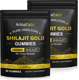 P-beauty Shilajit Himalayan Gold Gummis mit Fulvosäure und Mineralstoff-Komplex zuckerfrei 180 Stück – Bild 1 von 3