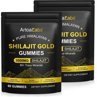 Produktbild von P-beauty Shilajit Himalayan Gold Gummis mit Fulvosäure und Mineralstoff-Komplex zuckerfrei 180 Stück