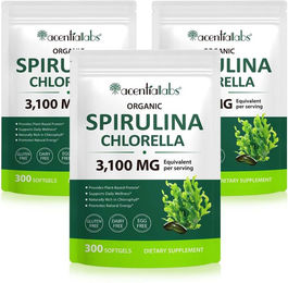P-beauty Spirulina Chlorella Superfood-Mischung Bio Kapseln Vegan – Bild 1 von 4