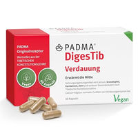 Produktbild von PADMA DigesTib Kapseln von Hager Pharma vegan mit Calcium 60 Kapseln