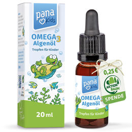 PanaKids Omega 3 Tropfen für Kinder vegan aus Algenöl ohne Zusatzstoffe 20 ml – Bild 1 von 3