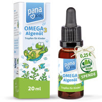 Produktbild von PanaKids Omega 3 Tropfen für Kinder vegan aus Algenöl ohne Zusatzstoffe 20 ml