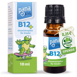PanaKids Vitamin B12+ Tropfen für Kinder mit 10 µg Vitamin B12 – Vegan, Zuckerfrei, Laktosefrei und Glutenfrei – 10 ml – Bild 1 von 3