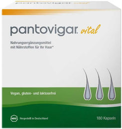 Pantovigar Vital Kapseln mit Biotin-Komplex vegan laktosefrei glutenfrei 180 Stück – Bild 1 von 1