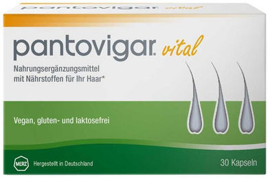 Pantovigar Vital Kapseln mit Biotin-Komplex vegan laktosefrei glutenfrei 30 Stück – Bild 1 von 1