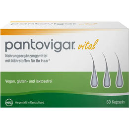 Pantovigar Vital Kapseln mit Zink, Biotin und Selen, vegan, laktosefrei und glutenfrei, 60 Stück – Bild 1 von 1