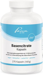 Pascoe Basencitrate Mineralstoff-Komplex Kapseln vegan laktosefrei glutenfrei zuckerfrei 270 Stück – Bild 1 von 2