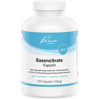 Produktbild von Pascoe Basencitrate Mineralstoff-Komplex Kapseln vegan laktosefrei glutenfrei zuckerfrei 270 Stück