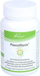 Pascoe Pascoflorin Probiotische Milchsäurebakterien-Kulturen mit Biotin Vegan 60 Kapseln – Bild 1 von 1