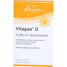 PASCOE Vitapas D 5600 IE Kapseln vegetarisch 30 Stück für Schwangere und Stillende – Bild 1 von 1