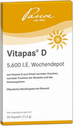 Pascoe Vitapas D Kapseln mit 5600 IE für Erwachsene, Kinder sowie Schwangere und Stillende – Bild 1 von 1