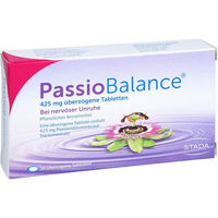 Produktbild von Passio Balance Passionsblumenkraut-Trockenextrakt überzogene Tabletten 30 Stück
