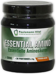 Paulemann-Vital Essential Amino EAA Pulver Pfirsich-Eistee 500g vegetarisch laktosefrei – Bild 1 von 1