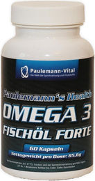 Paulemann-Vital Omega 3 Fischöl Forte Kapseln 60 Stück – Bild 1 von 3