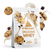 Produktbild von Peak Delicious Whey Protein Pulver Cookies & Cream 300 g laktosefrei und zuckerfrei