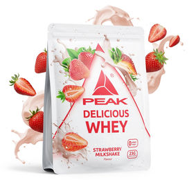 Peak Delicious Whey Protein Pulver Erdbeere 300 g laktosefrei und zuckerfrei – Bild 1 von 1