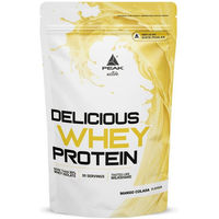 Produktbild von PEAK Delicious Whey Protein Pulver Mango Colada