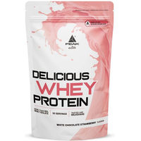 Produktbild von PEAK Delicious Whey Protein Pulver White Chocolate Strawberry 1000 g