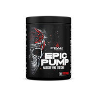 Produktbild von PEAK Epic Pump Pre Workout Booster Blood Orange 500g Pulver vegan ohne Zusatzstoffe