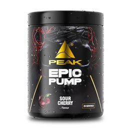 Peak Epic Pump Pre Workout Booster Pulver Sour Cherry vegan ohne Zusatzstoffe 500 g – Bild 1 von 3