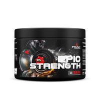 Produktbild von Peak Epic Strength Pulver Green Apple mit Creapure Creatin, Beta Alanin und Citrus sinensis Extrakt, vegan, 240g