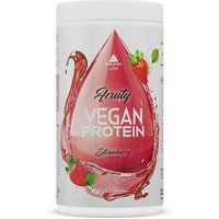 Produktbild von PEAK Fruity Vegan Protein Pulver Erdbeere mit Erbsenprotein