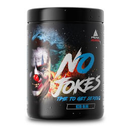 PEAK No Jokes Pre Workout Booster Pulver Iced Blue vegan 600g – Bild 1 von 4