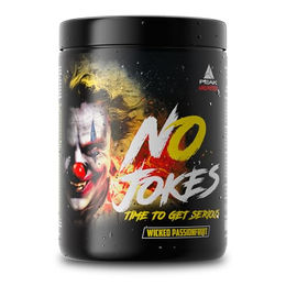 PEAK No Jokes Pre Workout Booster Pulver Wicked Passionfruit vegan 600g – Bild 1 von 4